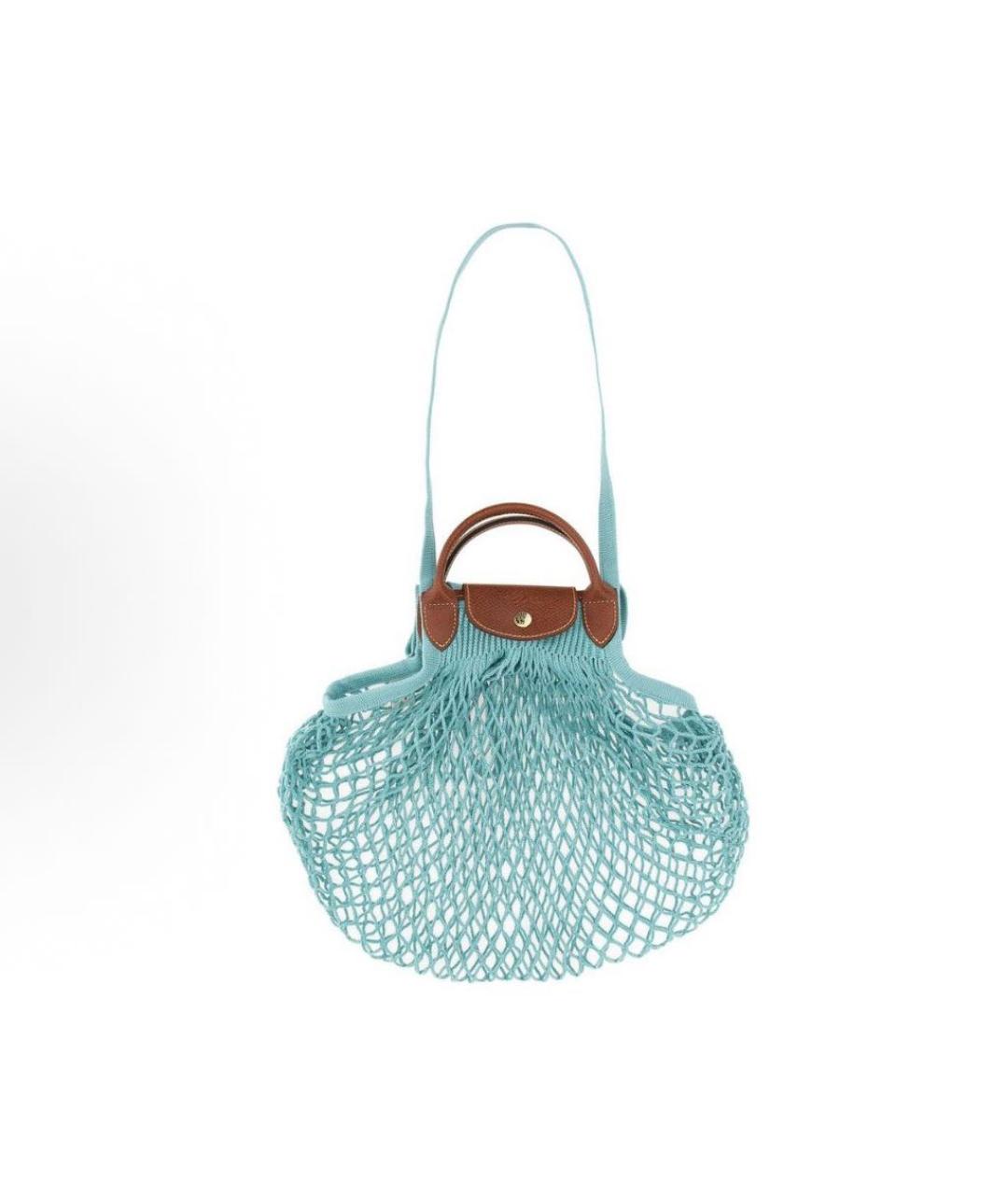 LONGCHAMP Голубая пляжная сумка, фото 3