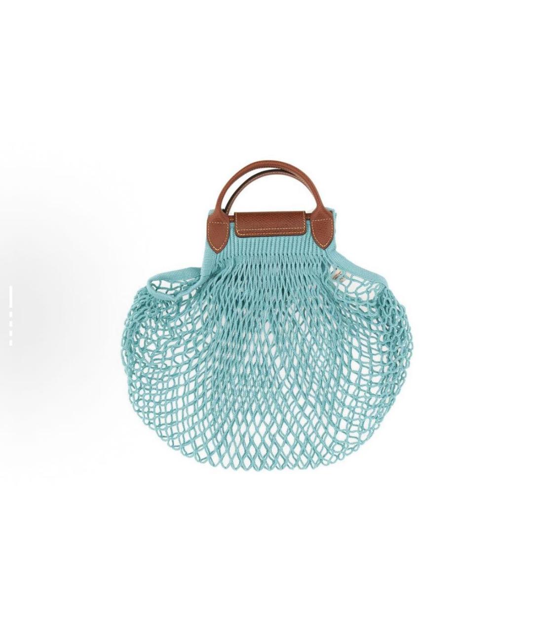 LONGCHAMP Голубая пляжная сумка, фото 2