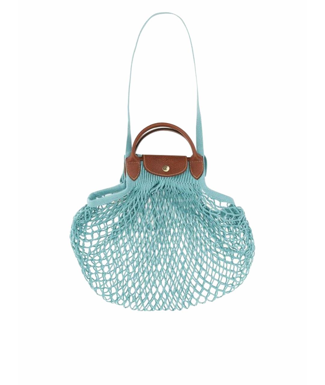 LONGCHAMP Голубая пляжная сумка, фото 1