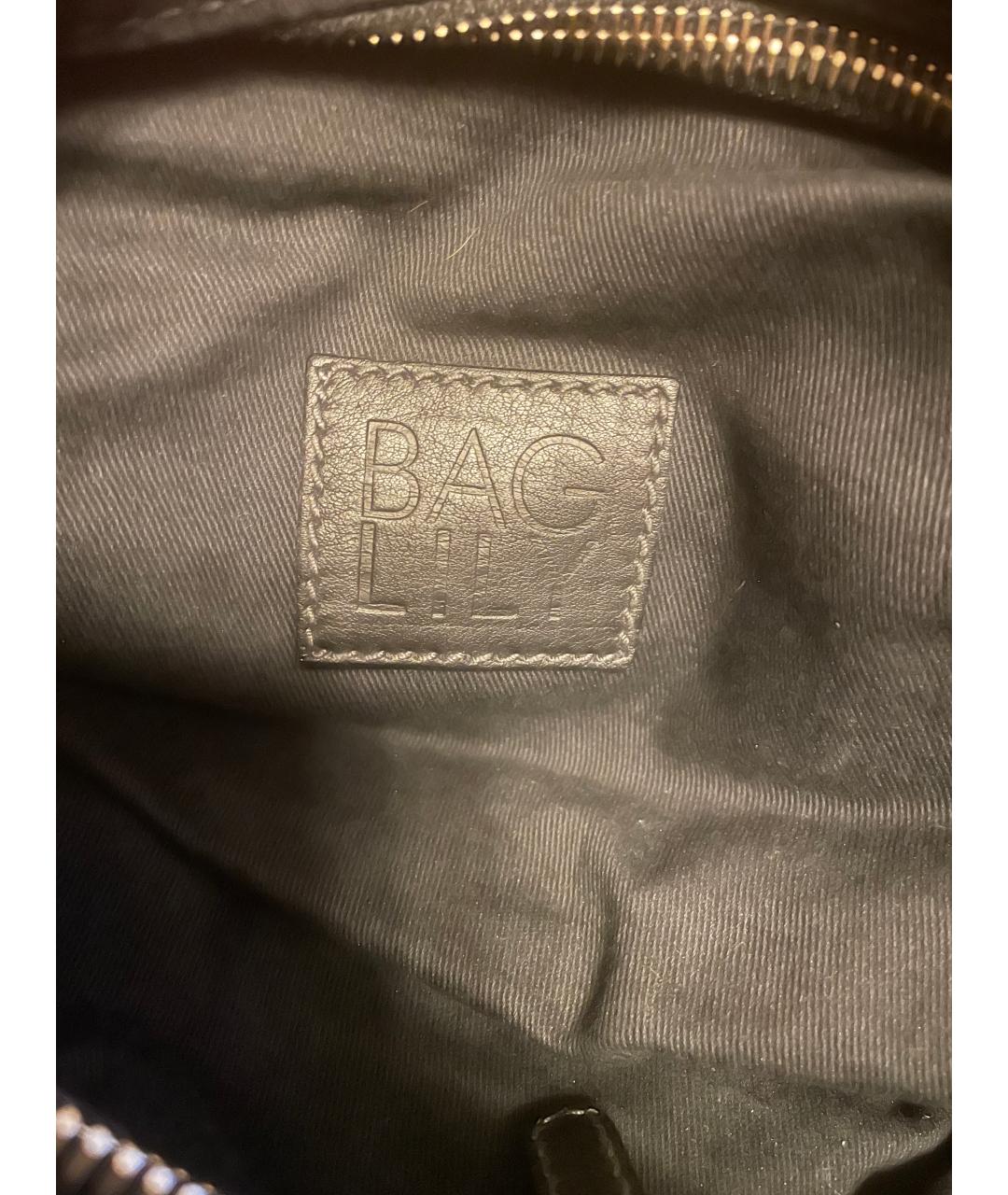 DOLCE&GABBANA Черная кожаная сумка с короткими ручками, фото 4