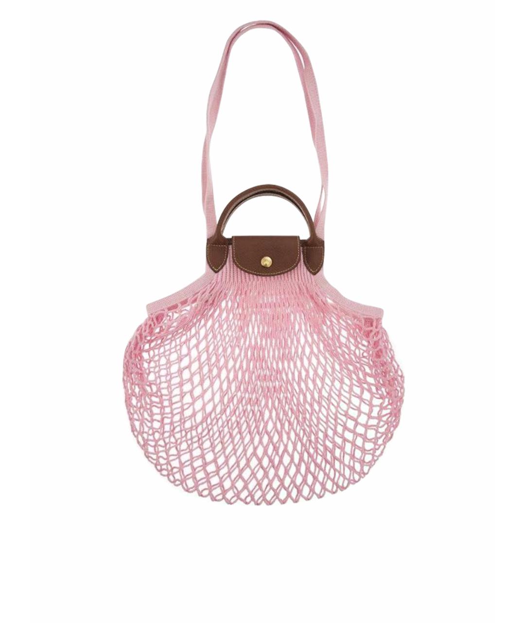 LONGCHAMP Розовая пляжная сумка, фото 1