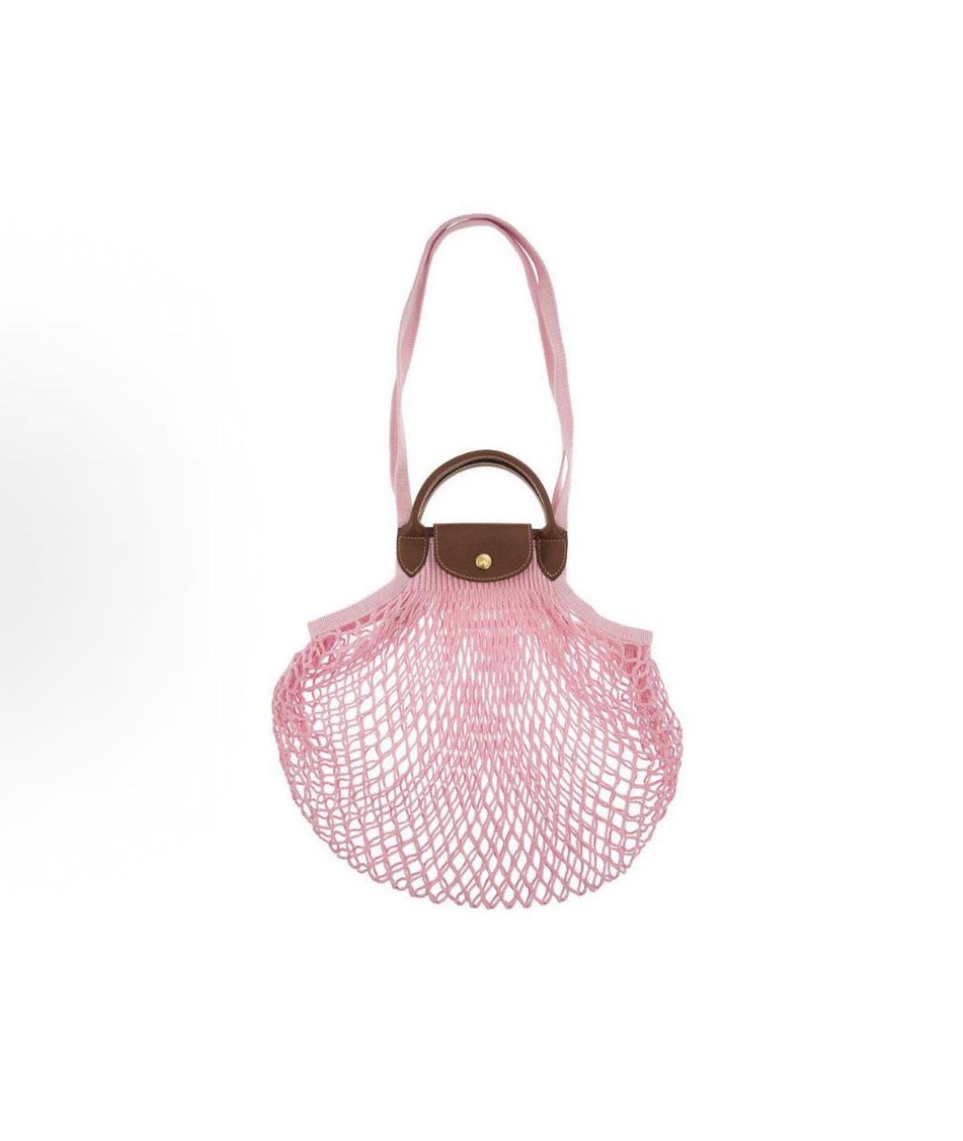 LONGCHAMP Розовая пляжная сумка, фото 3