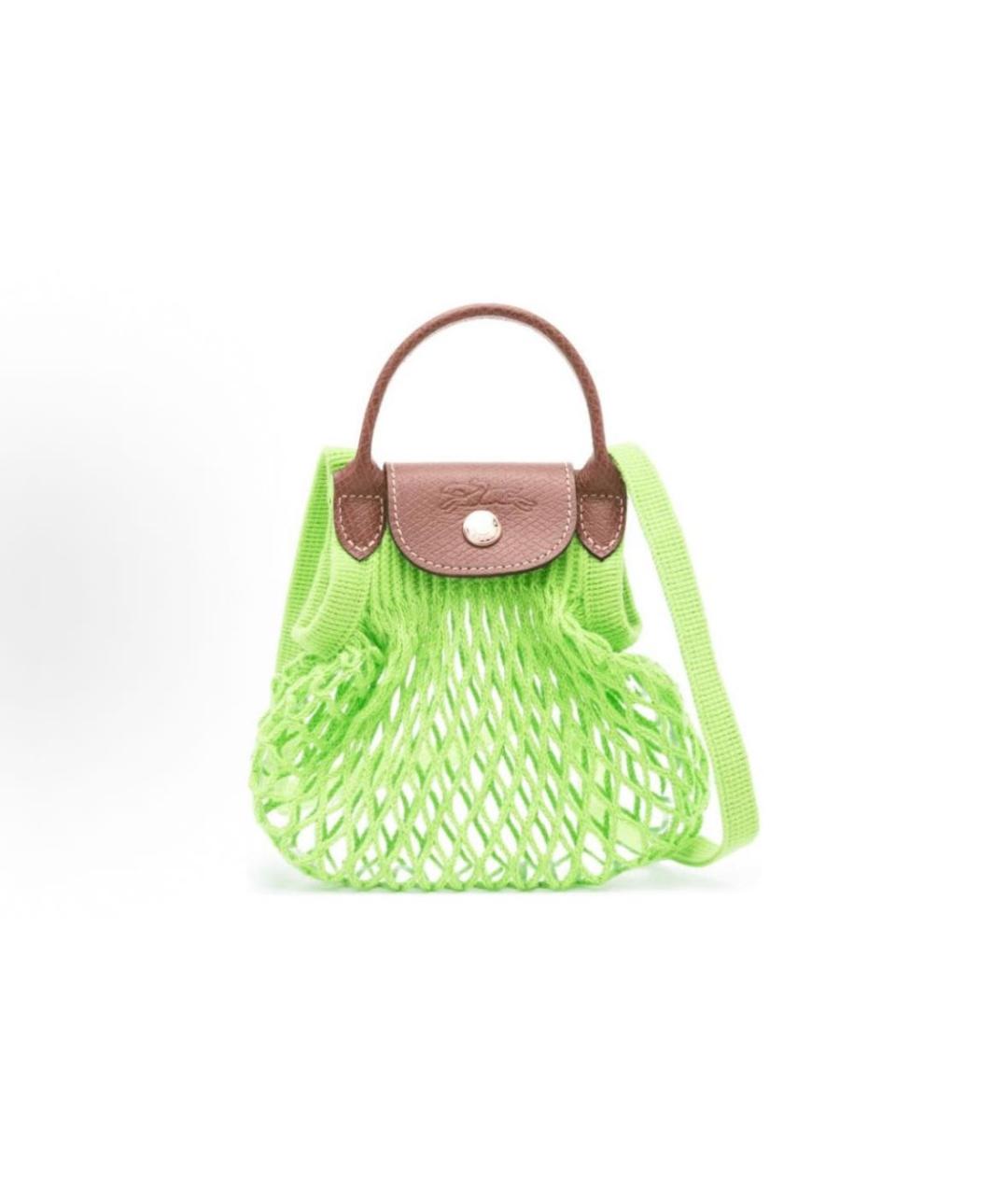 LONGCHAMP Салатовая пляжная сумка, фото 3