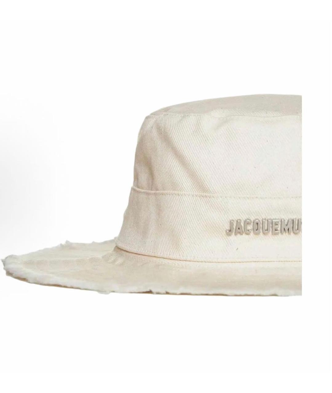 JACQUEMUS Белая хлопковая панама, фото 4