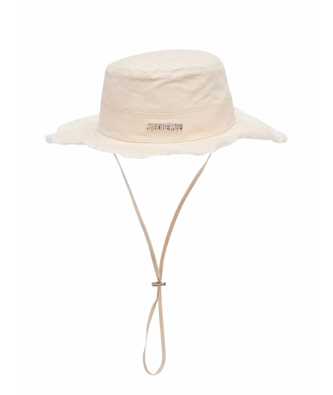 JACQUEMUS Белая хлопковая панама, фото 1