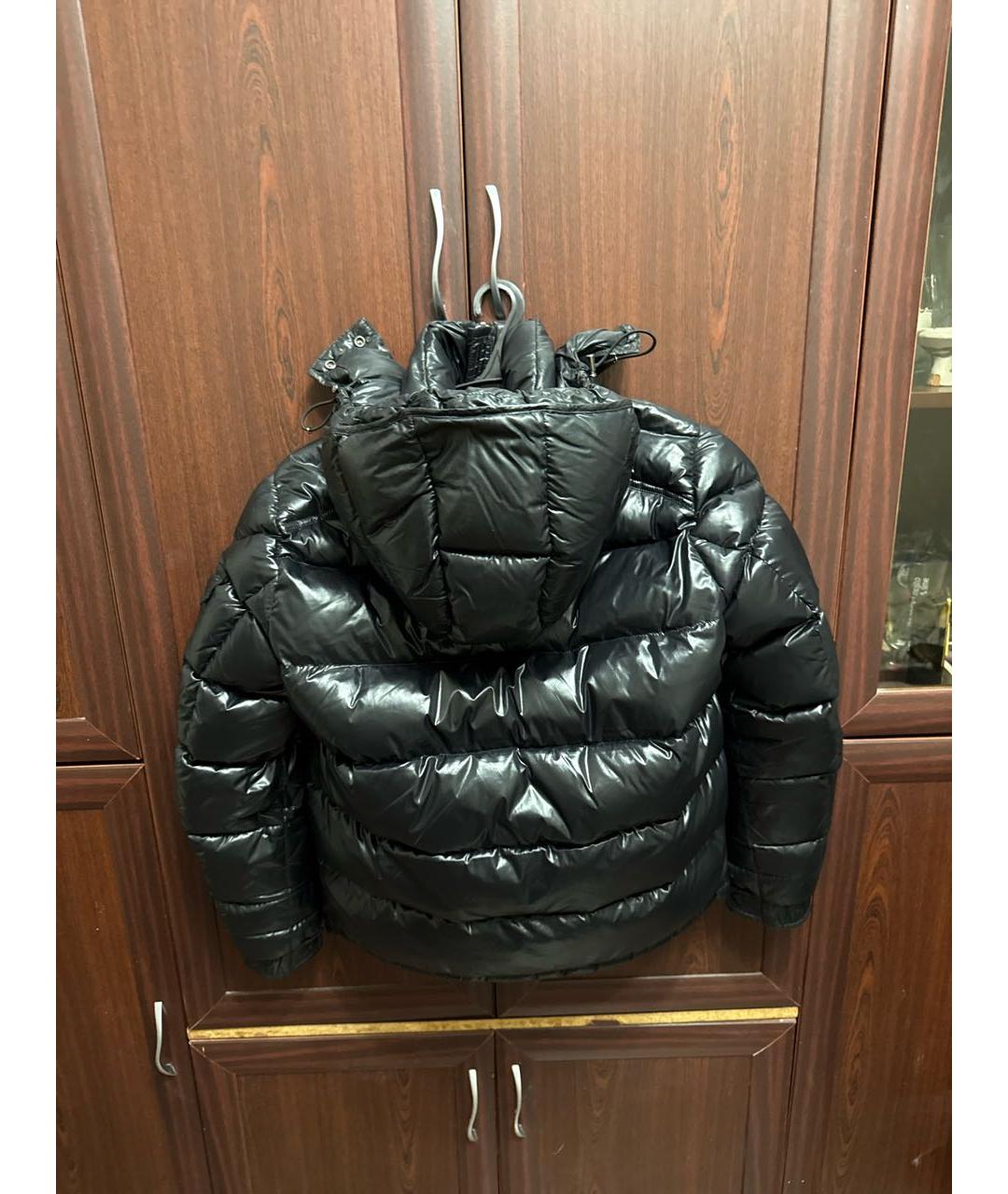 MONCLER Черный пуховик, фото 2