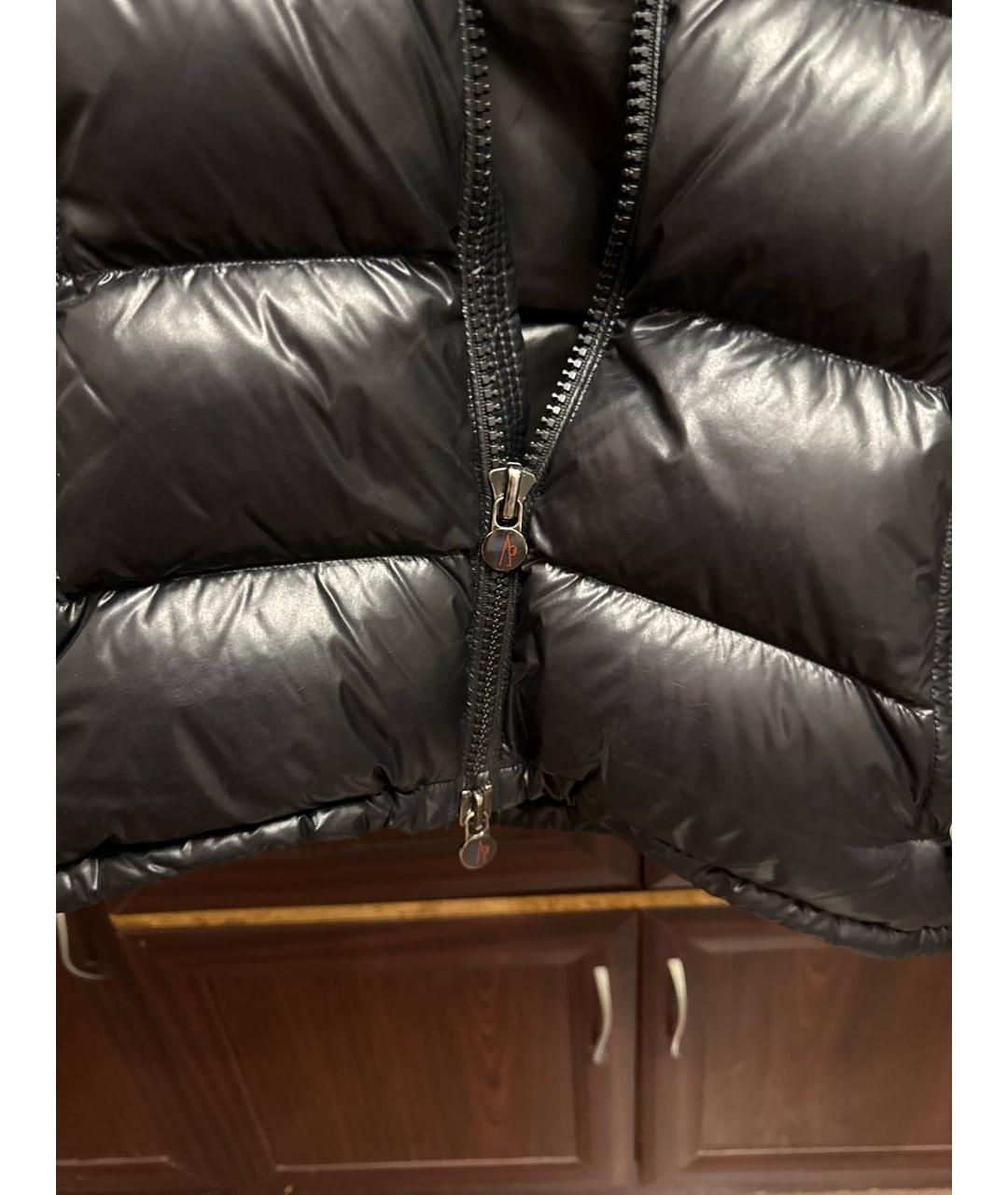 MONCLER Черный пуховик, фото 4