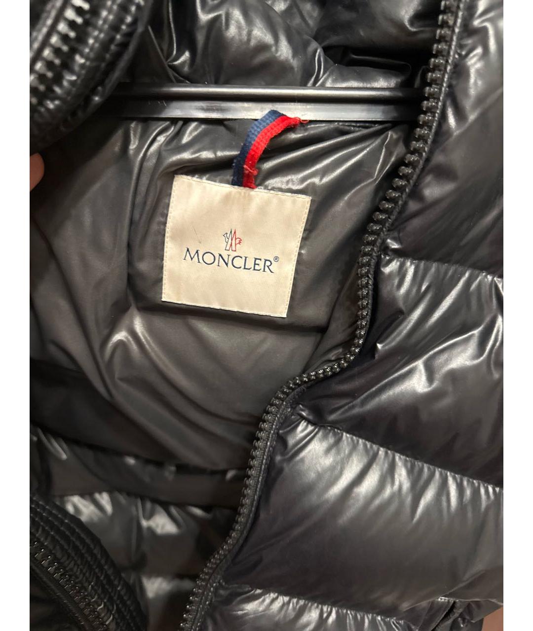 MONCLER Черный пуховик, фото 3