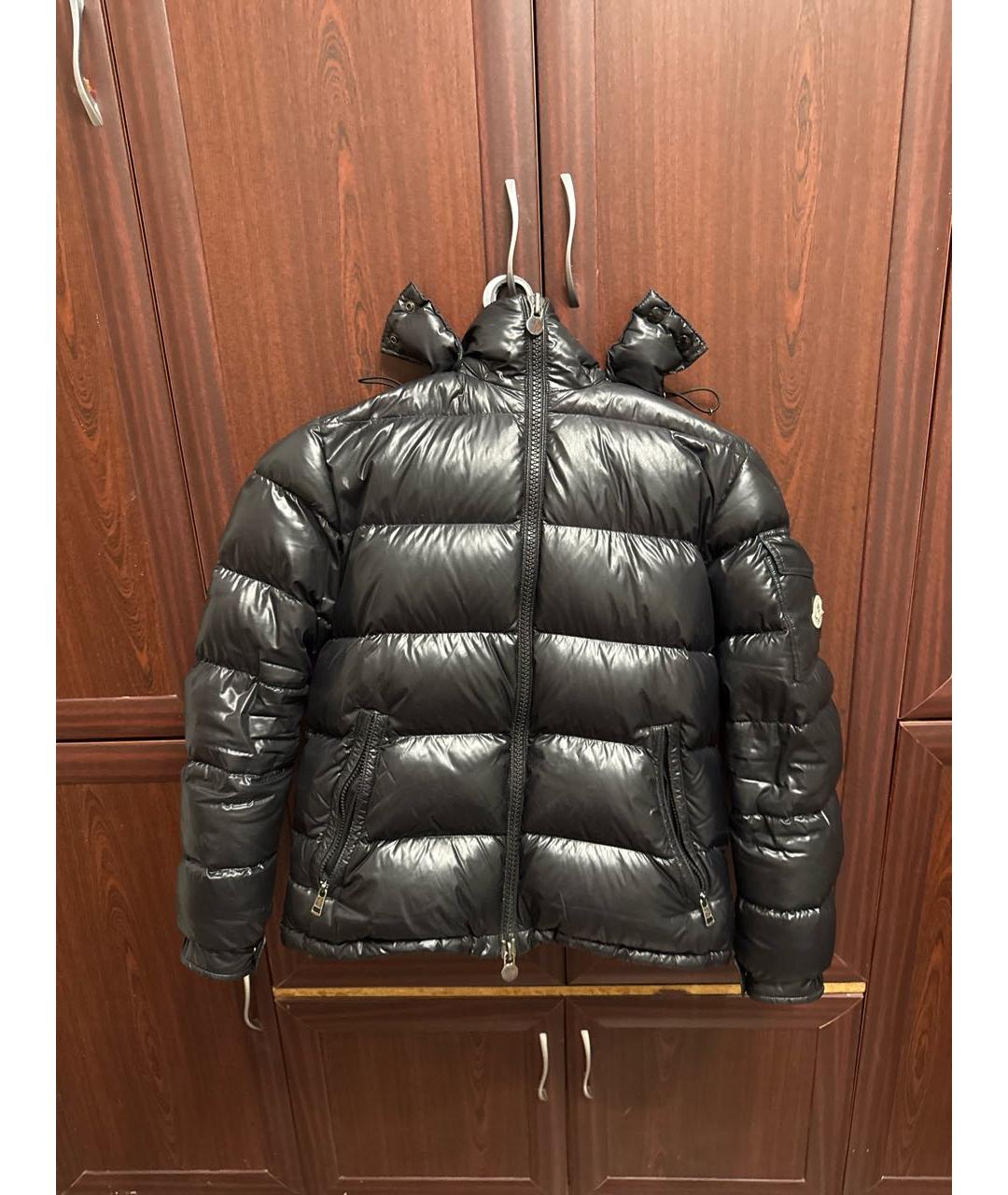 MONCLER Черный пуховик, фото 5