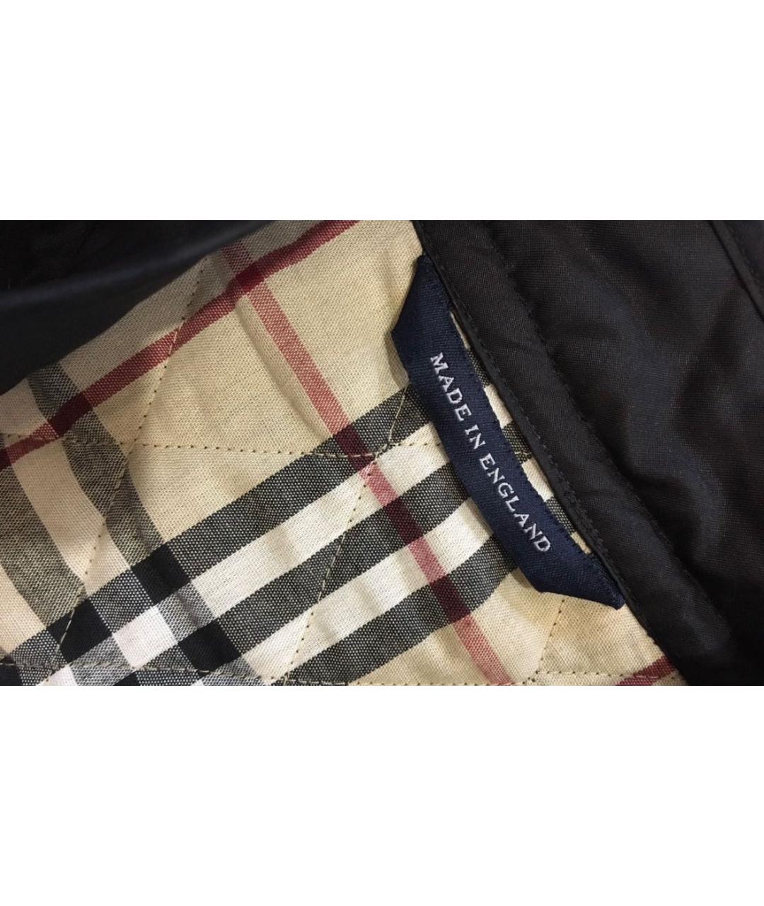 BURBERRY Черная хлопковая куртка, фото 5