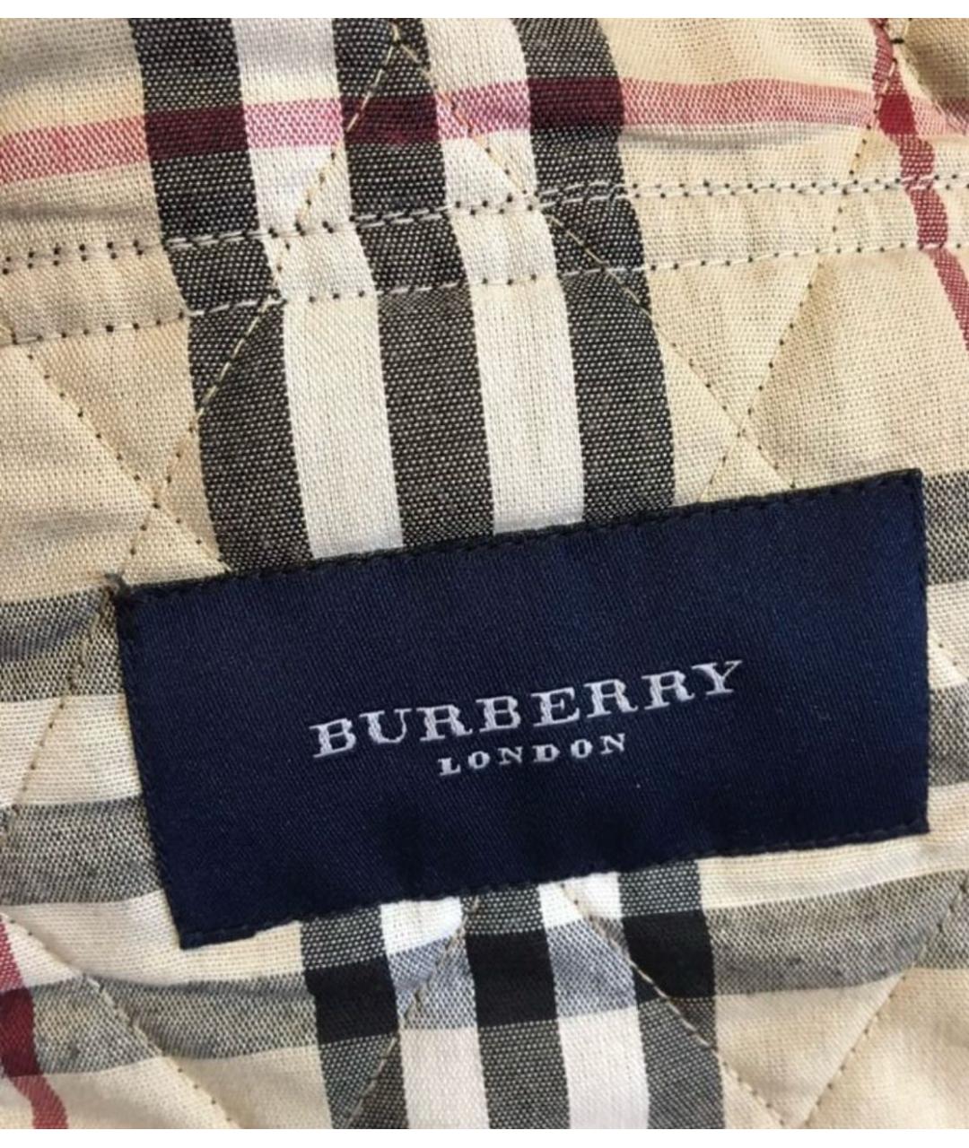 BURBERRY Черная хлопковая куртка, фото 6