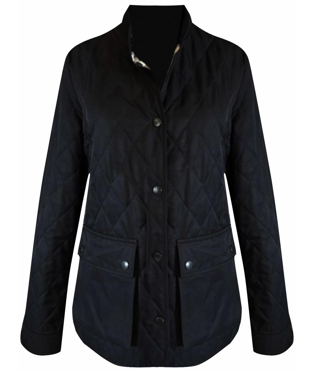 BURBERRY Черная хлопковая куртка, фото 1
