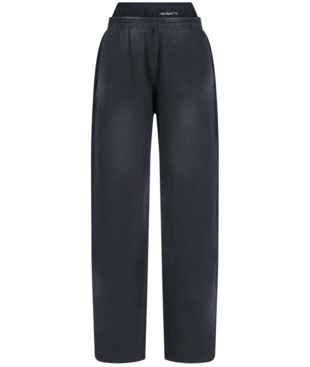 ALEXANDER WANG Антрацитовые спортивные брюки и шорты, фото 1