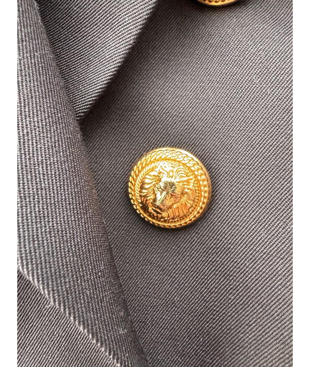 BALMAIN Черный шерстяной жакет/пиджак, фото 5