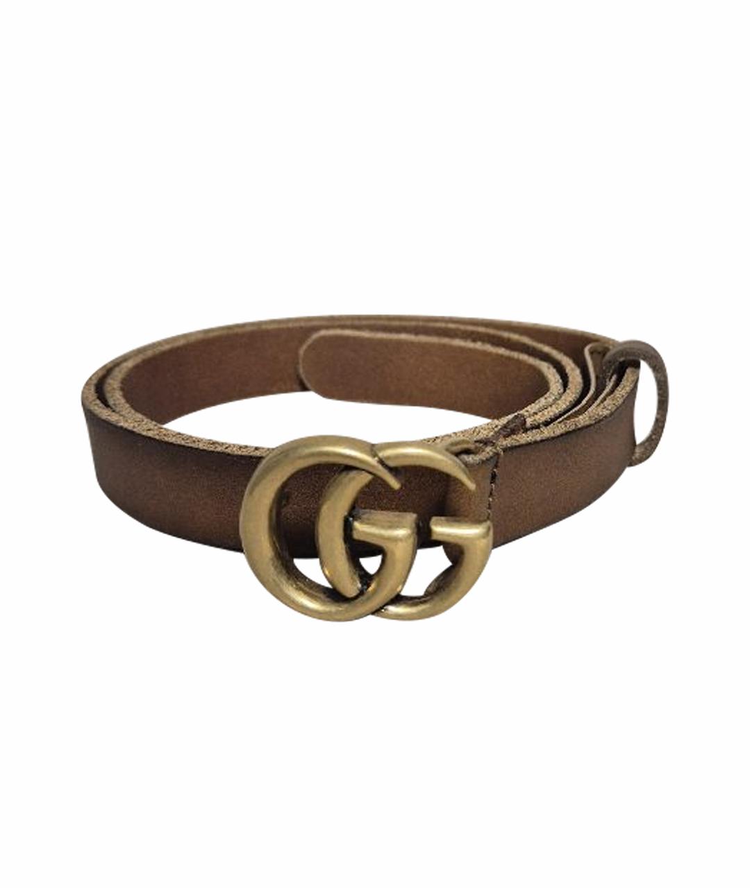 GUCCI Коричневый кожаный ремень, фото 1
