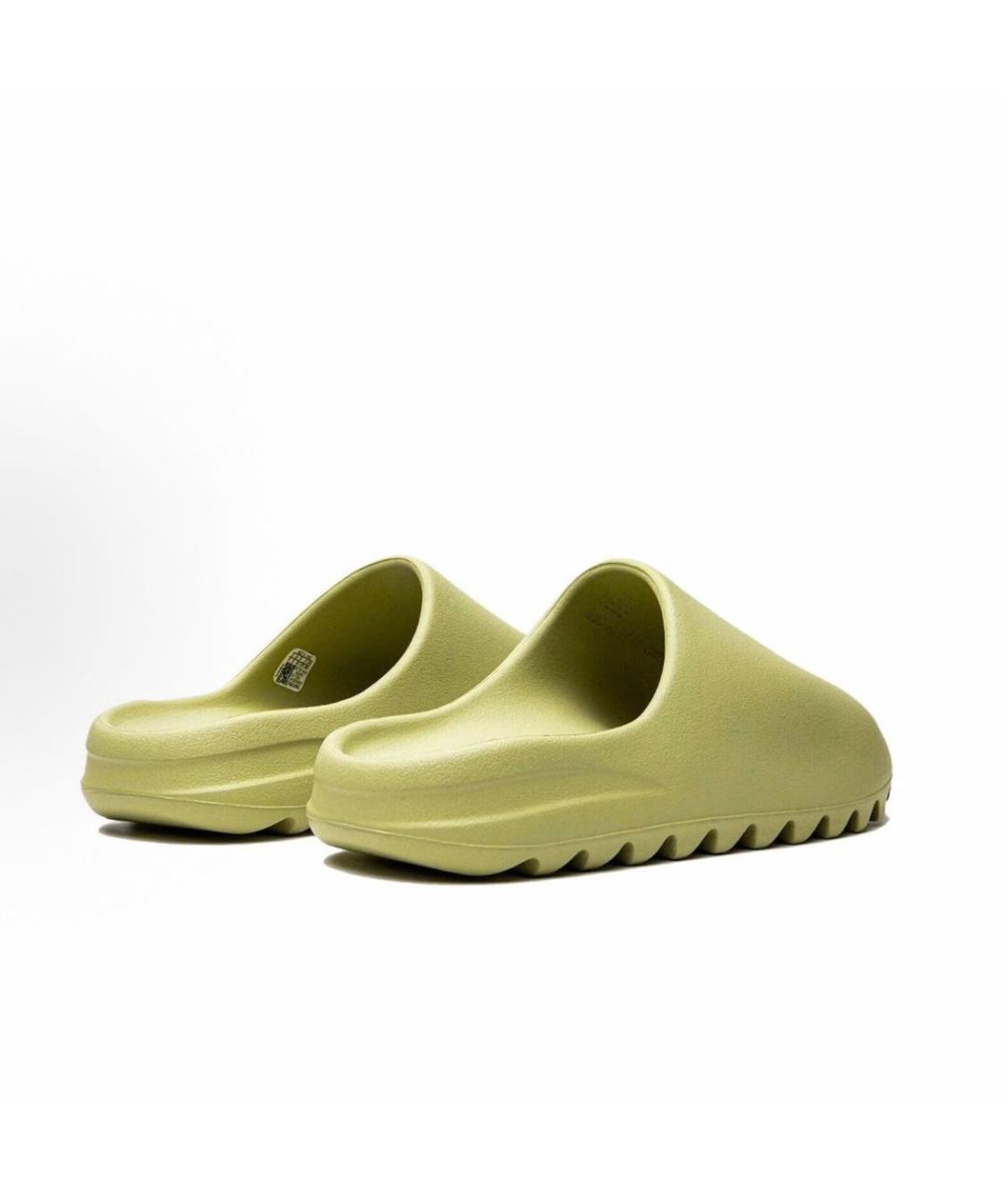 ADIDAS YEEZY Зеленые резиновые босоножки, фото 3