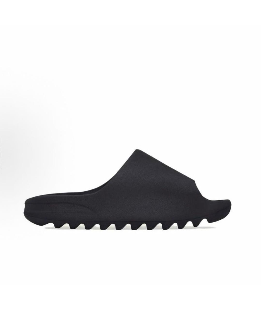ADIDAS YEEZY Черные резиновые босоножки, фото 5