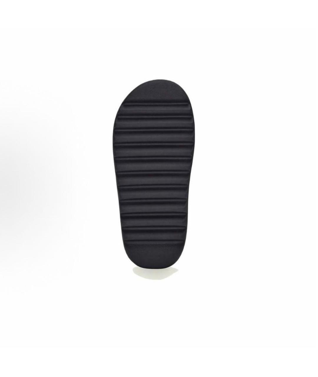 ADIDAS YEEZY Черные резиновые босоножки, фото 4