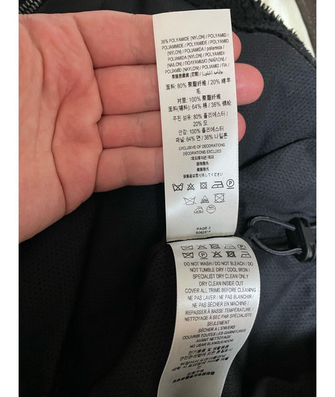 BURBERRY Черная полиэстеровая куртка, фото 7