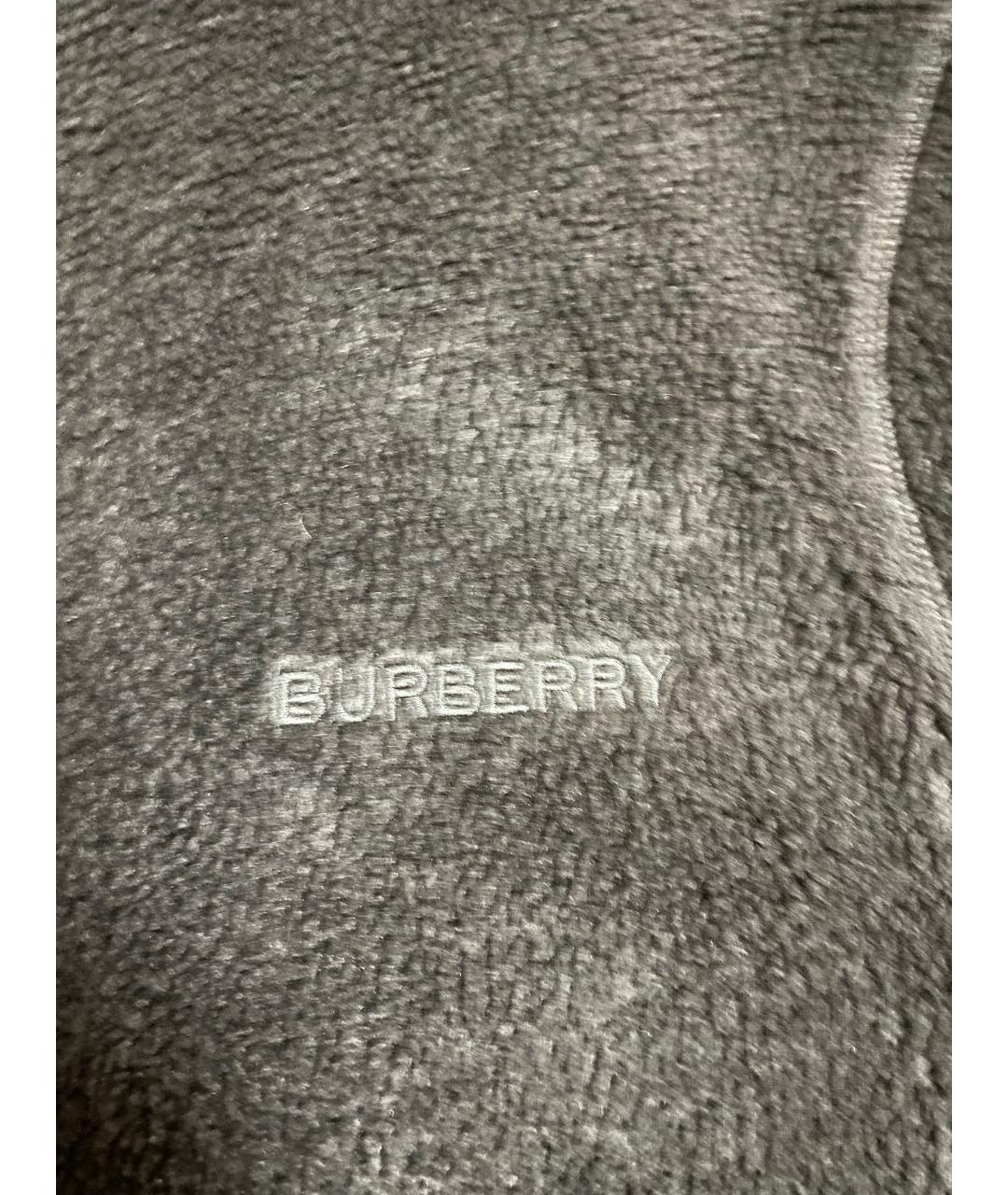 BURBERRY Черная полиэстеровая куртка, фото 3