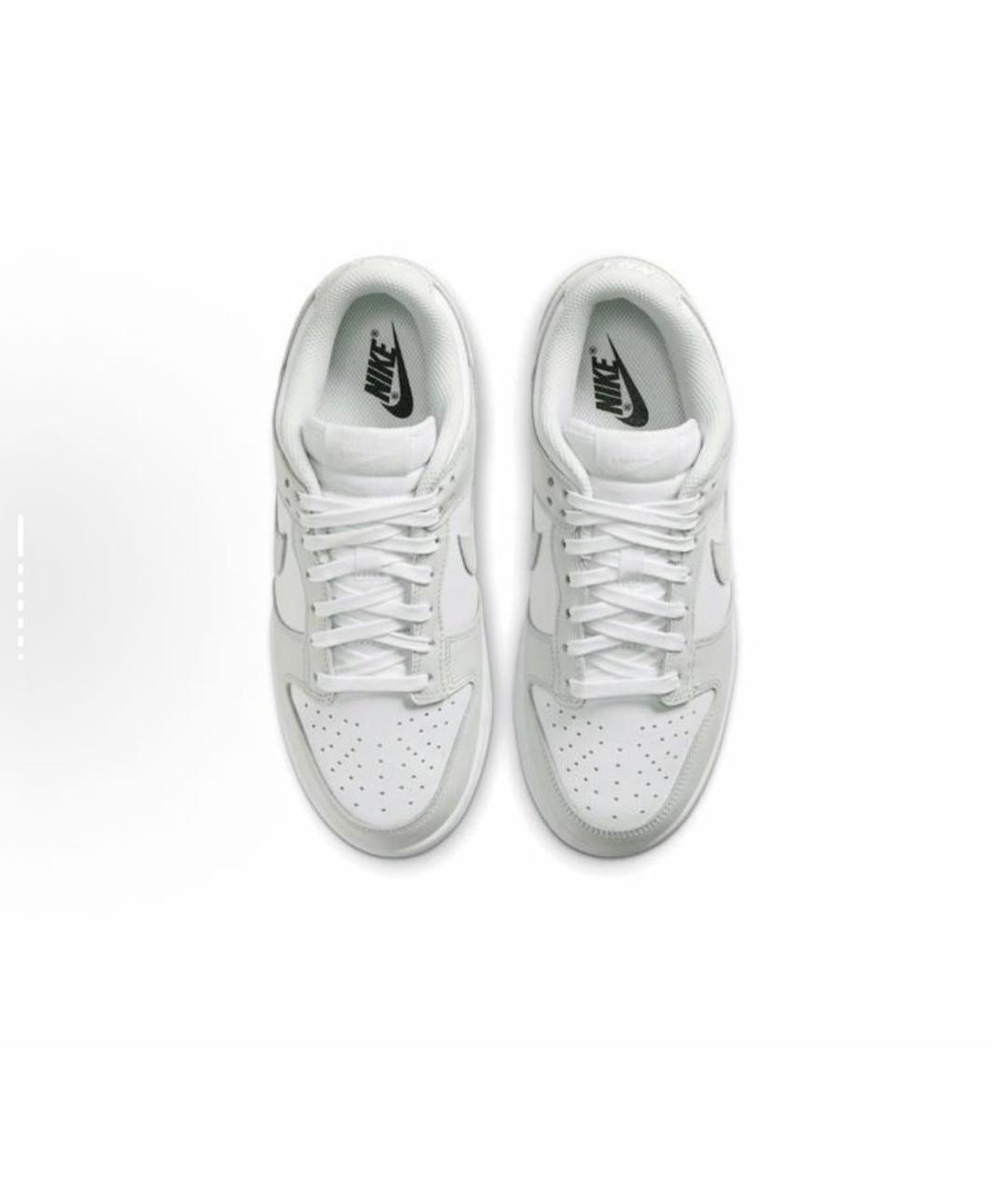 NIKE Белые кроссовки из искусственной кожи, фото 4