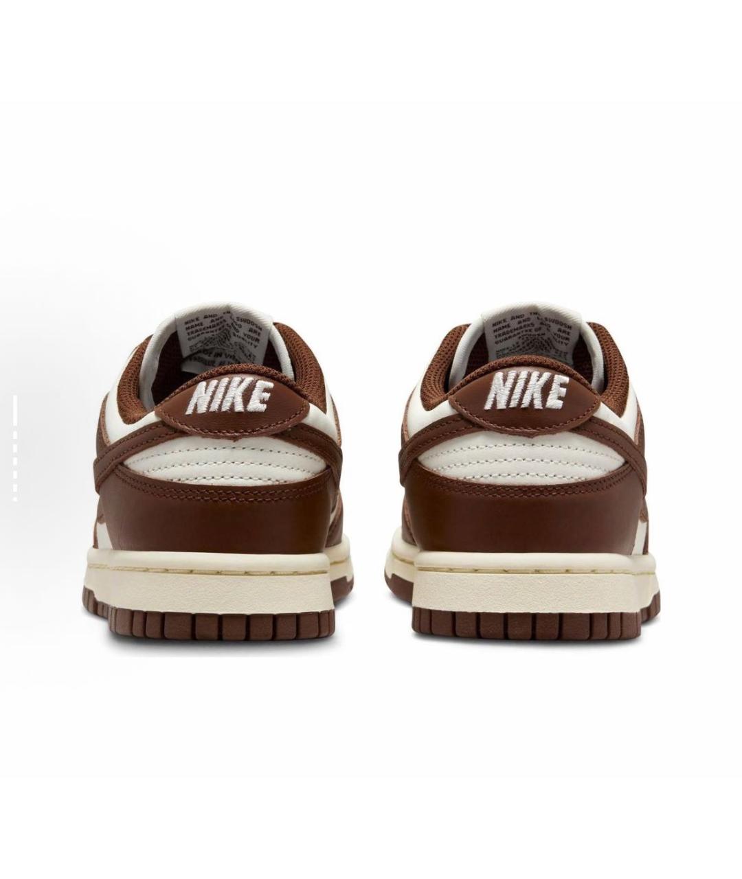 NIKE Коричневые кроссовки из искусственной кожи, фото 5
