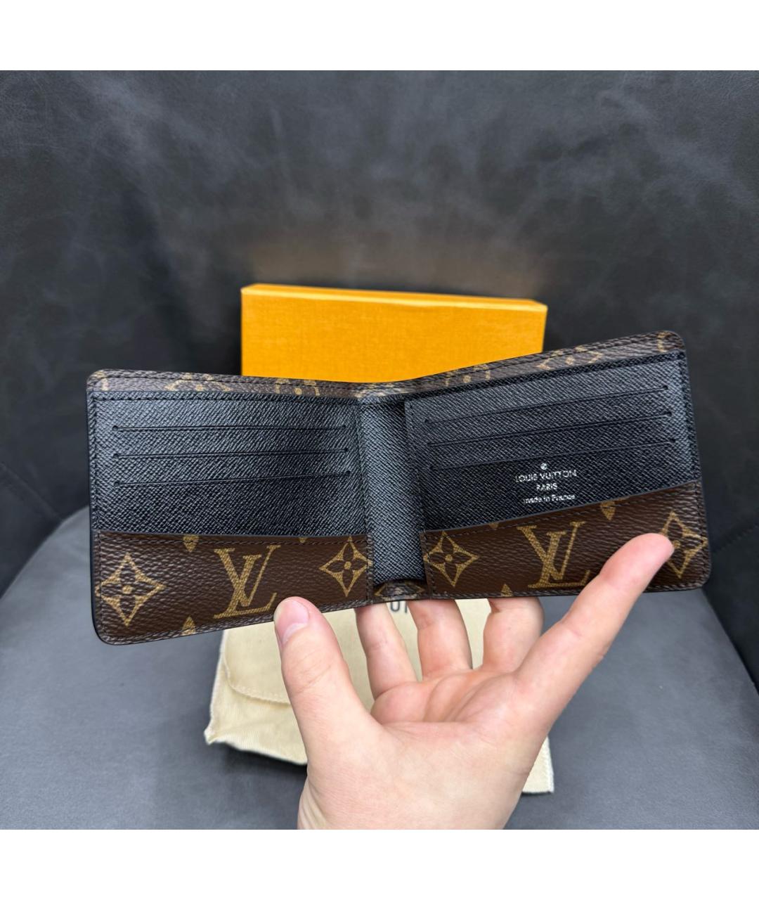 LOUIS VUITTON Коричневый кошелек, фото 4