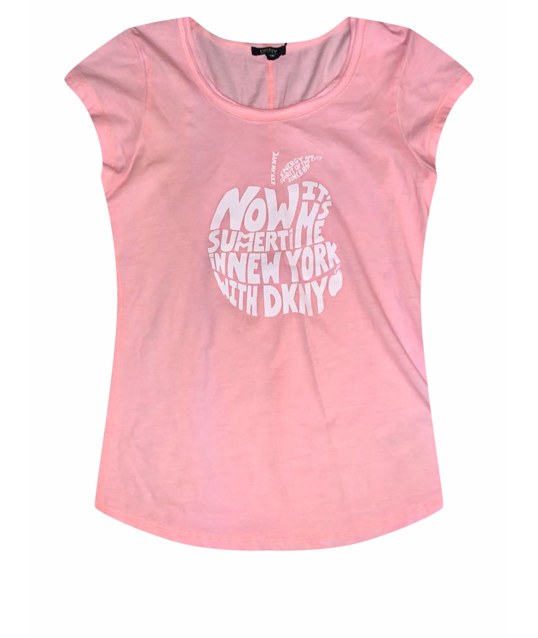 DKNY KIDS Розовый хлопковый детская футболка / топ, фото 1