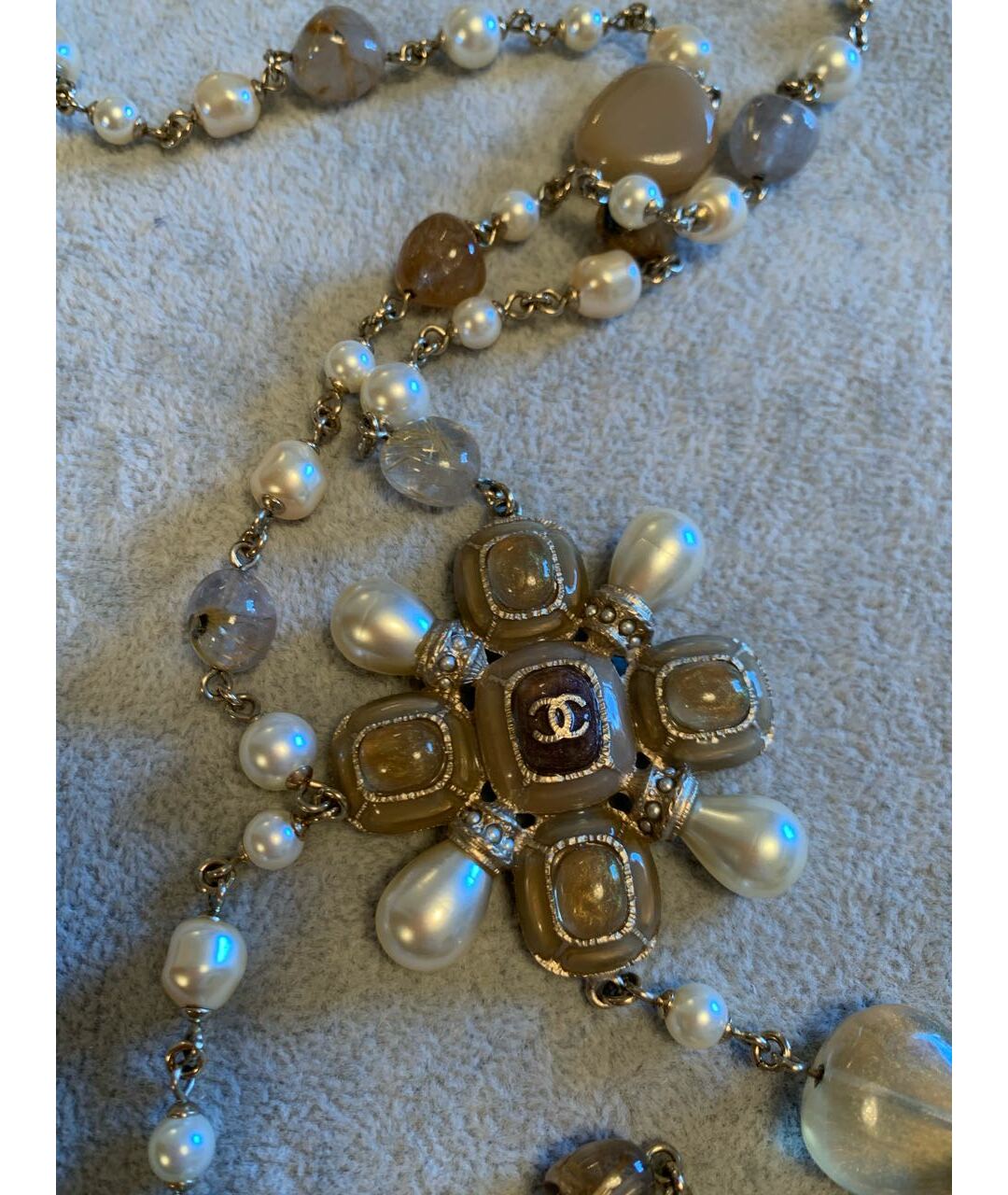 CHANEL Бежевое колье, фото 3