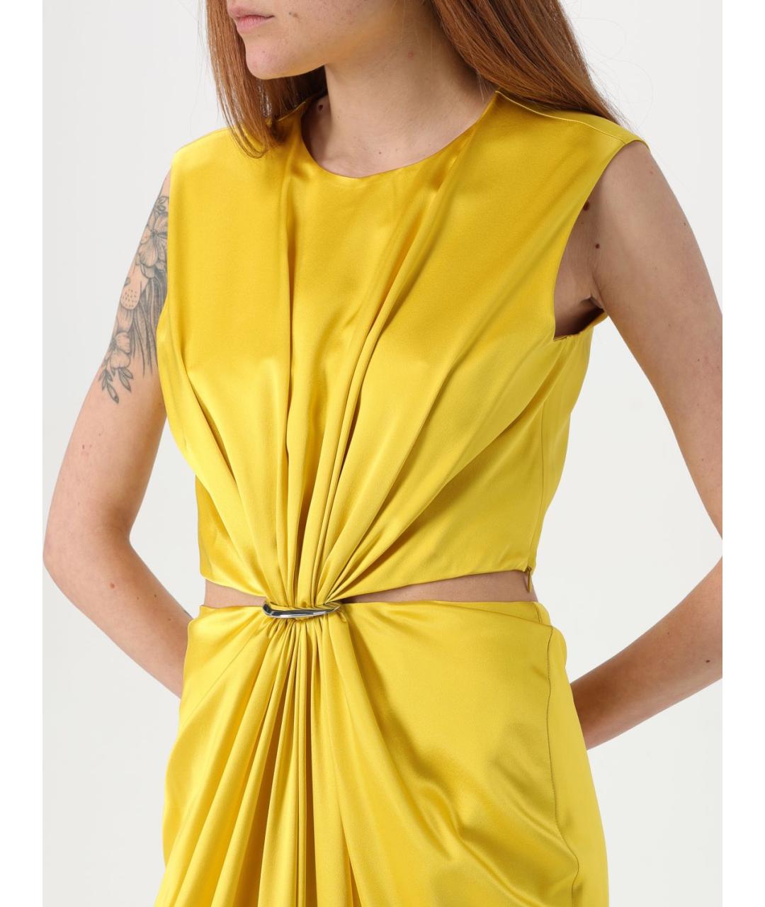 MAX MARA Желтое платье, фото 5