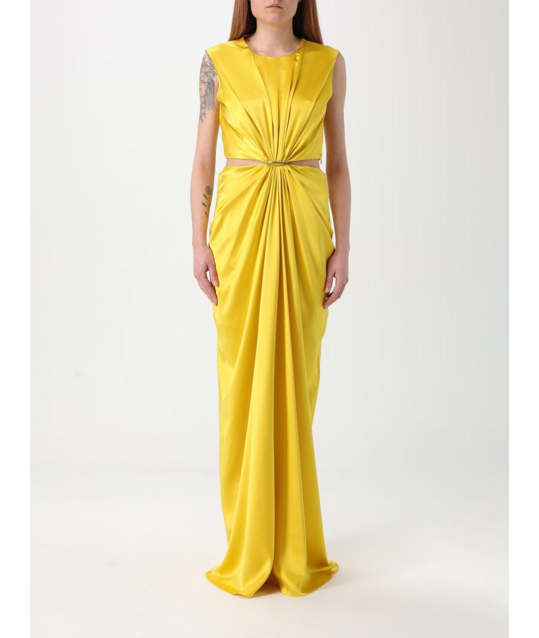 MAX MARA Желтое платье, фото 2