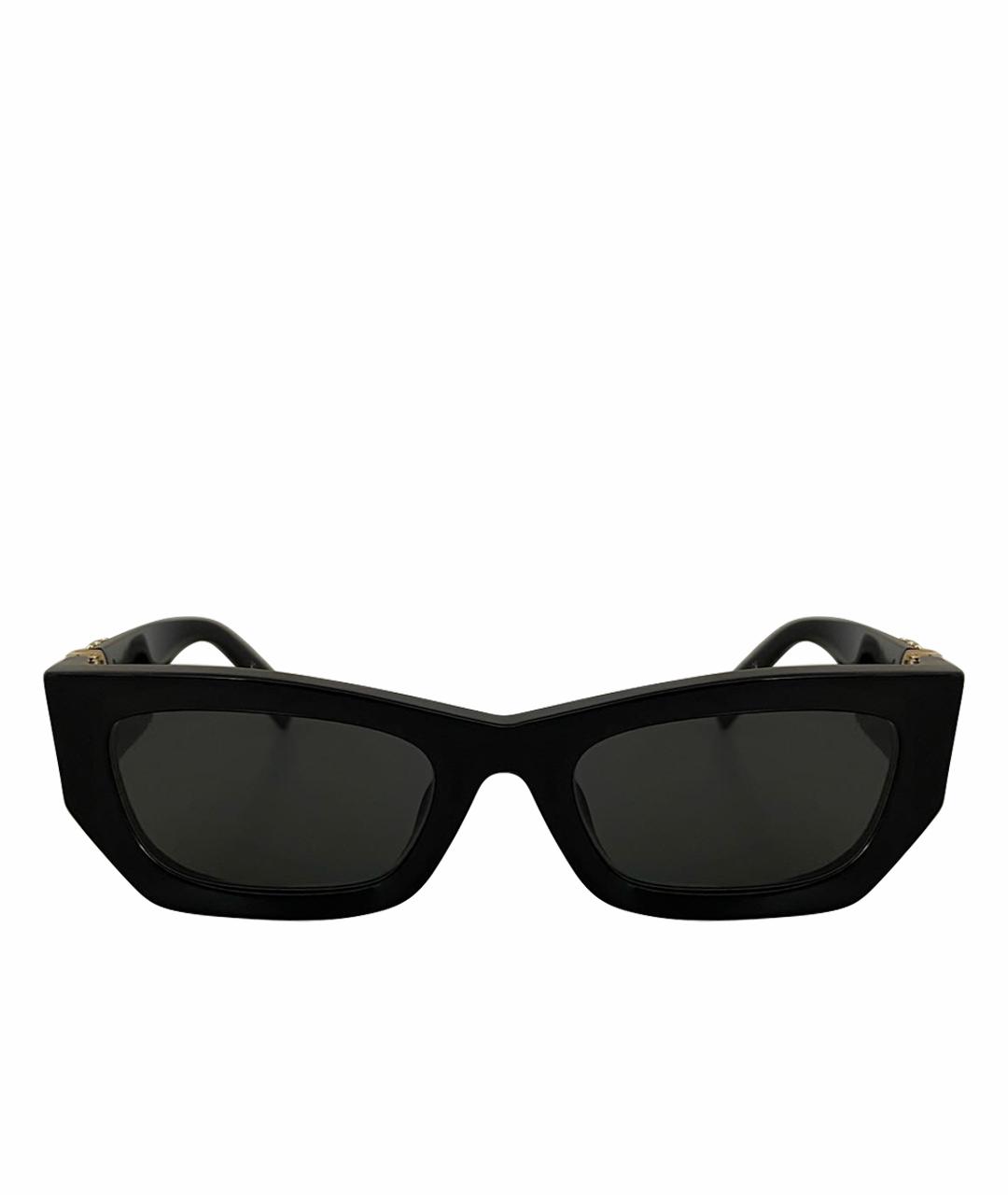 MIU MIU Черные пластиковые солнцезащитные очки, фото 1