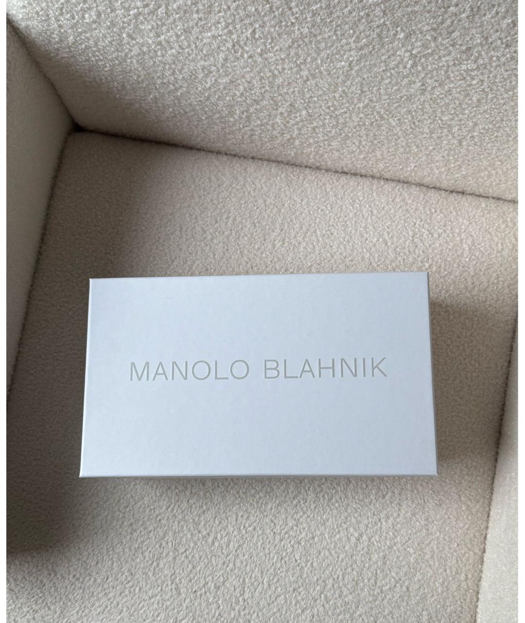 MANOLO BLAHNIK Желтые балетки, фото 6
