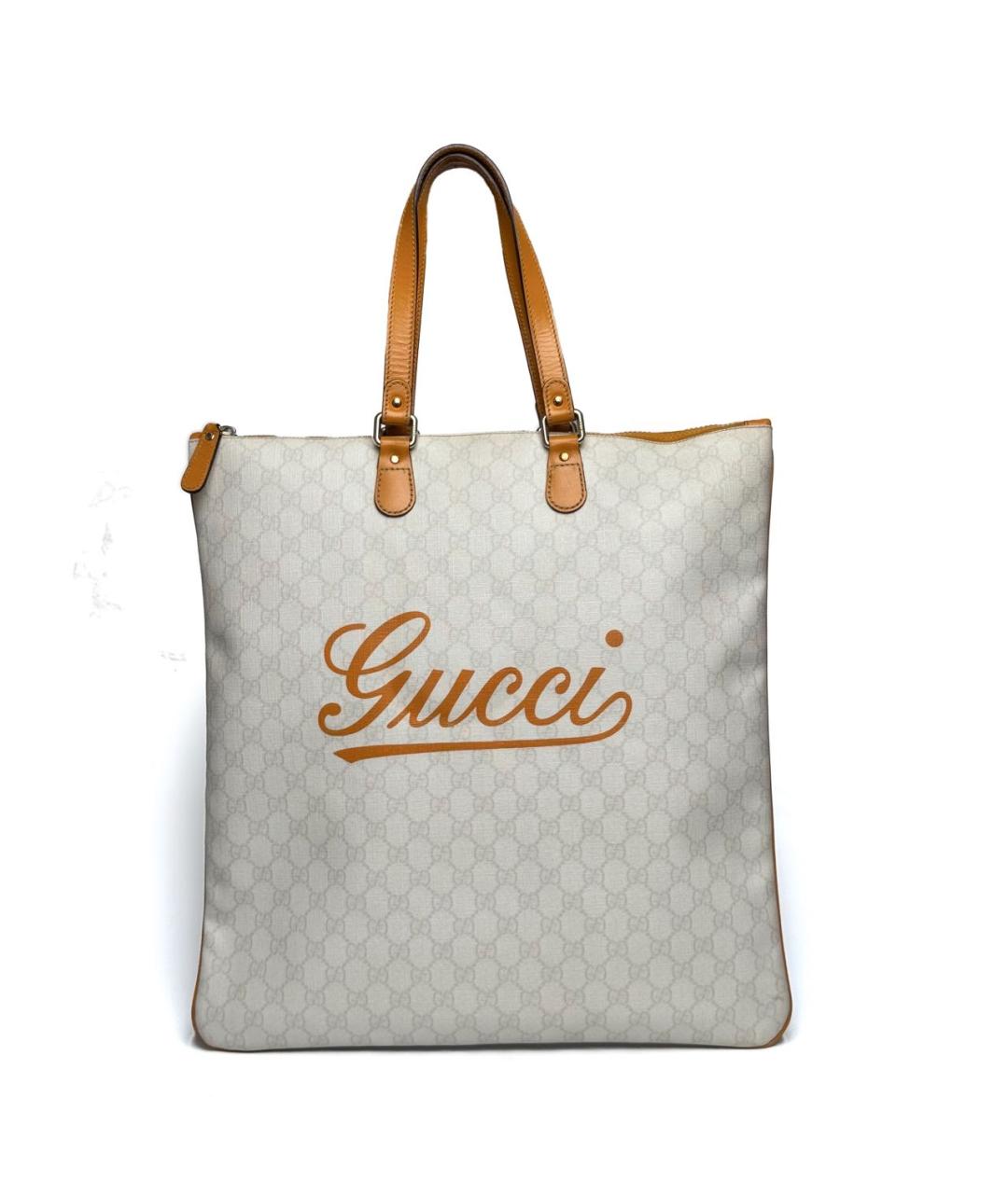 GUCCI Бежевая сумка тоут, фото 9