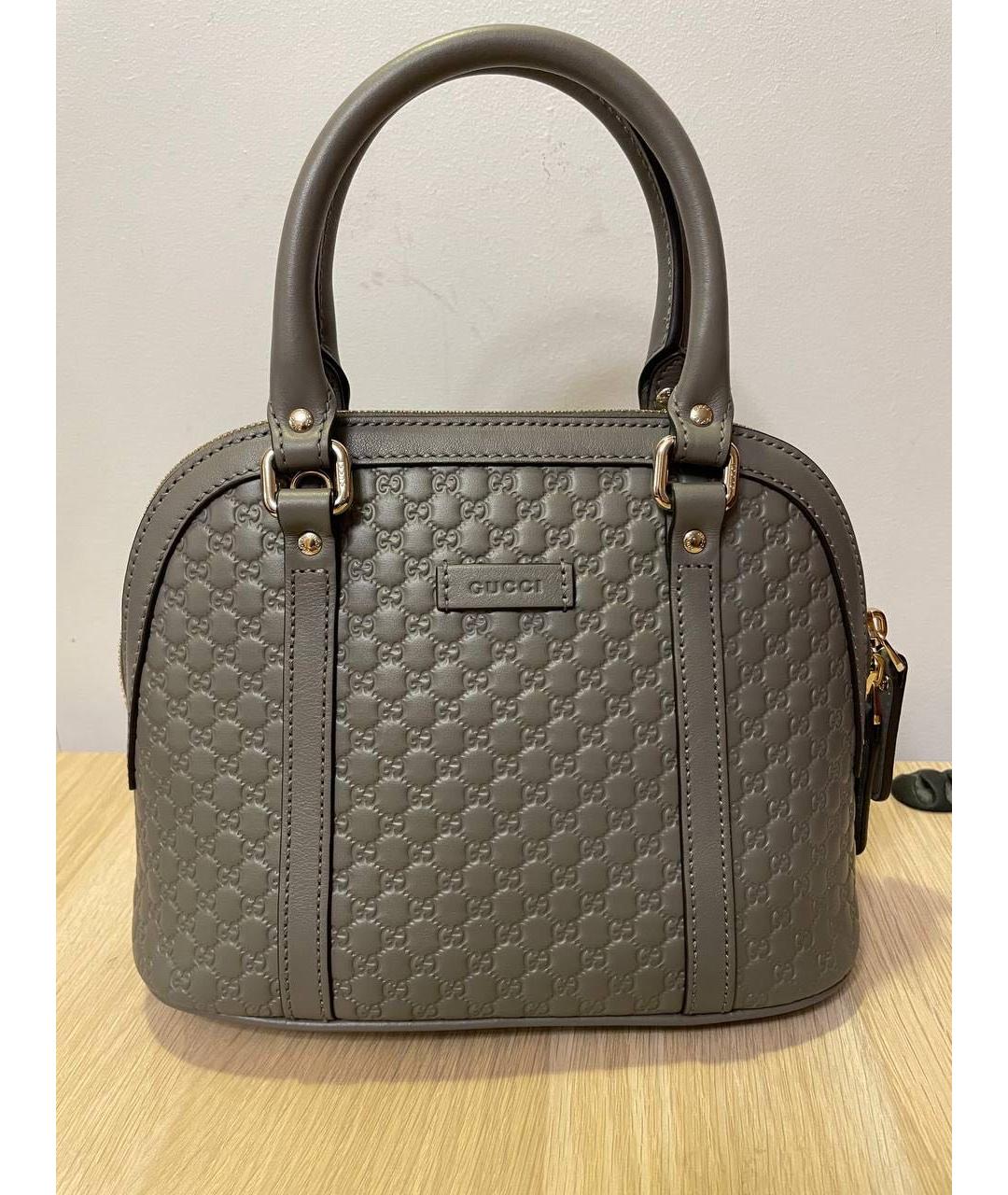 GUCCI Кожаная сумка с короткими ручками, фото 4