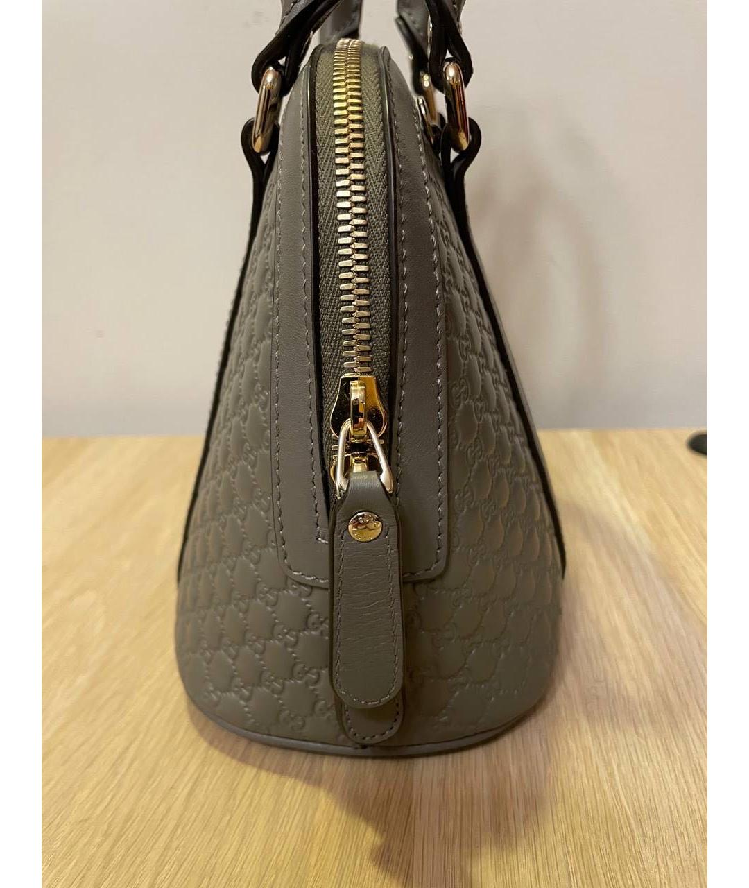 GUCCI Кожаная сумка с короткими ручками, фото 2
