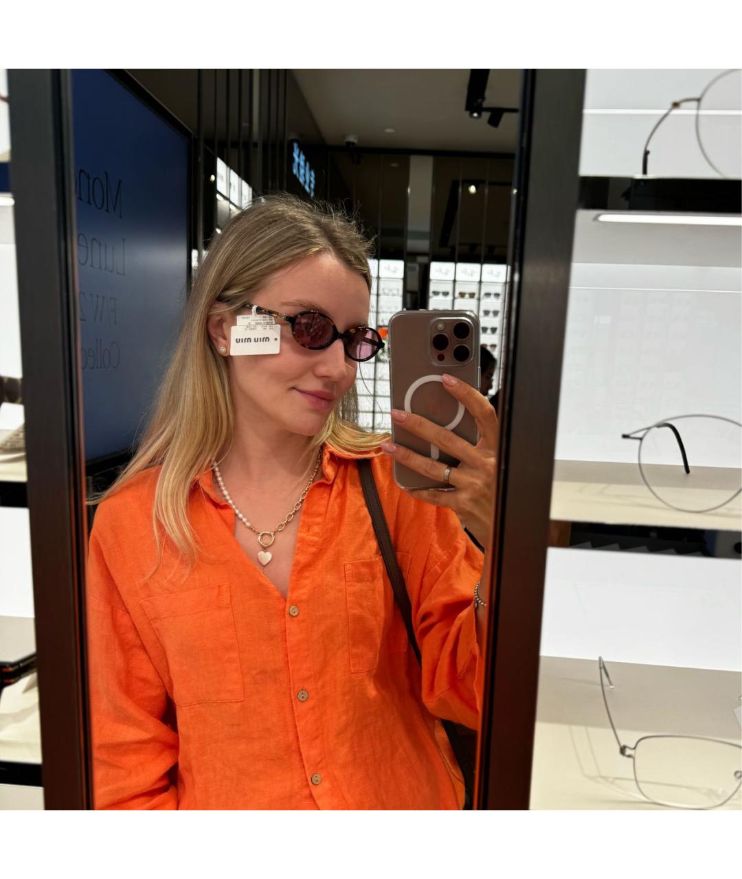 MIU MIU Розовые солнцезащитные очки, фото 3