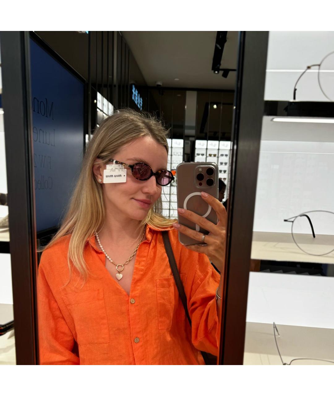 MIU MIU Розовые пластиковые солнцезащитные очки, фото 3