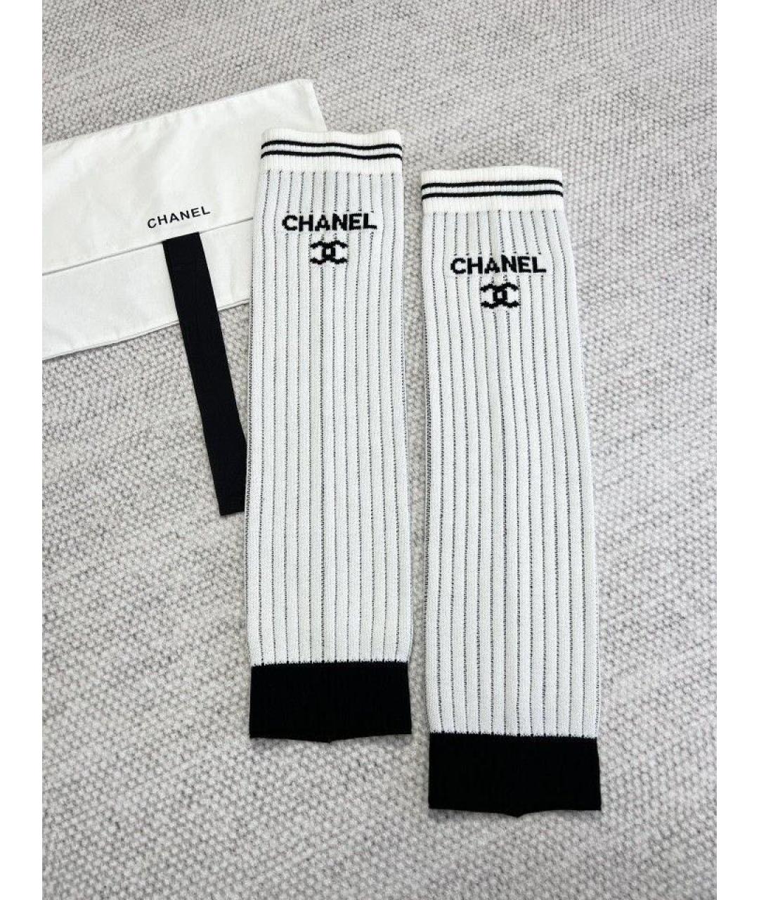 CHANEL Белые носки, чулки и колготы, фото 3