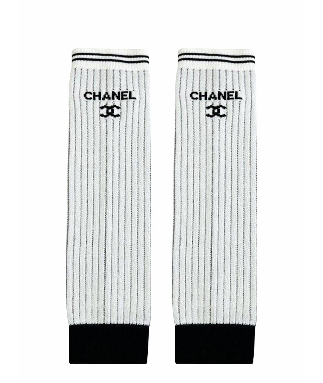 CHANEL Белые носки, чулки и колготы, фото 1