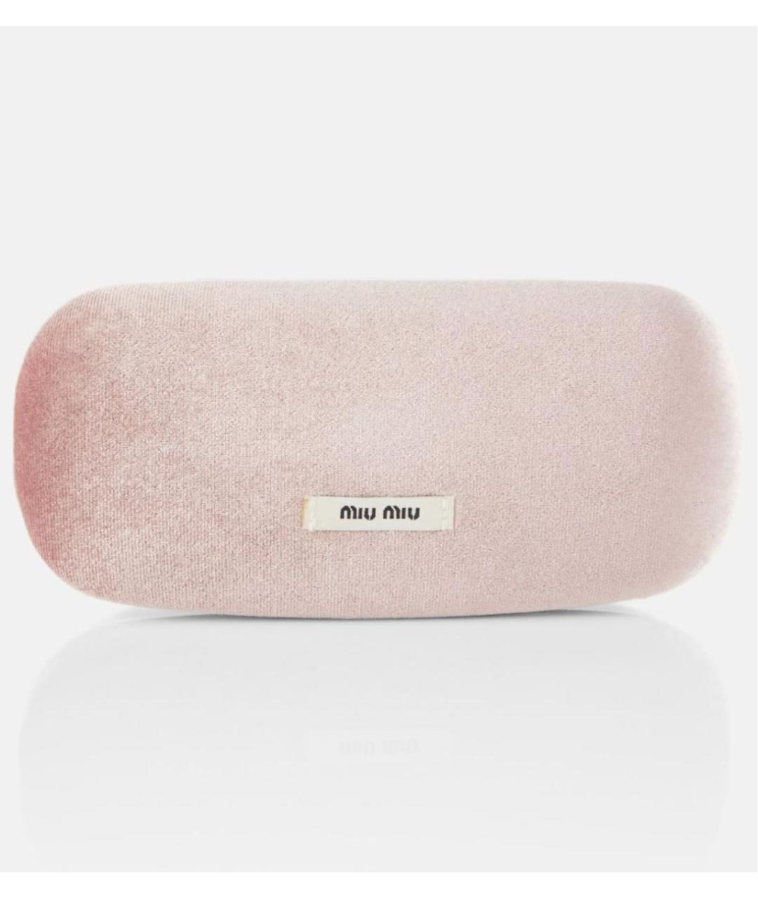 MIU MIU Золотые металлические солнцезащитные очки, фото 4