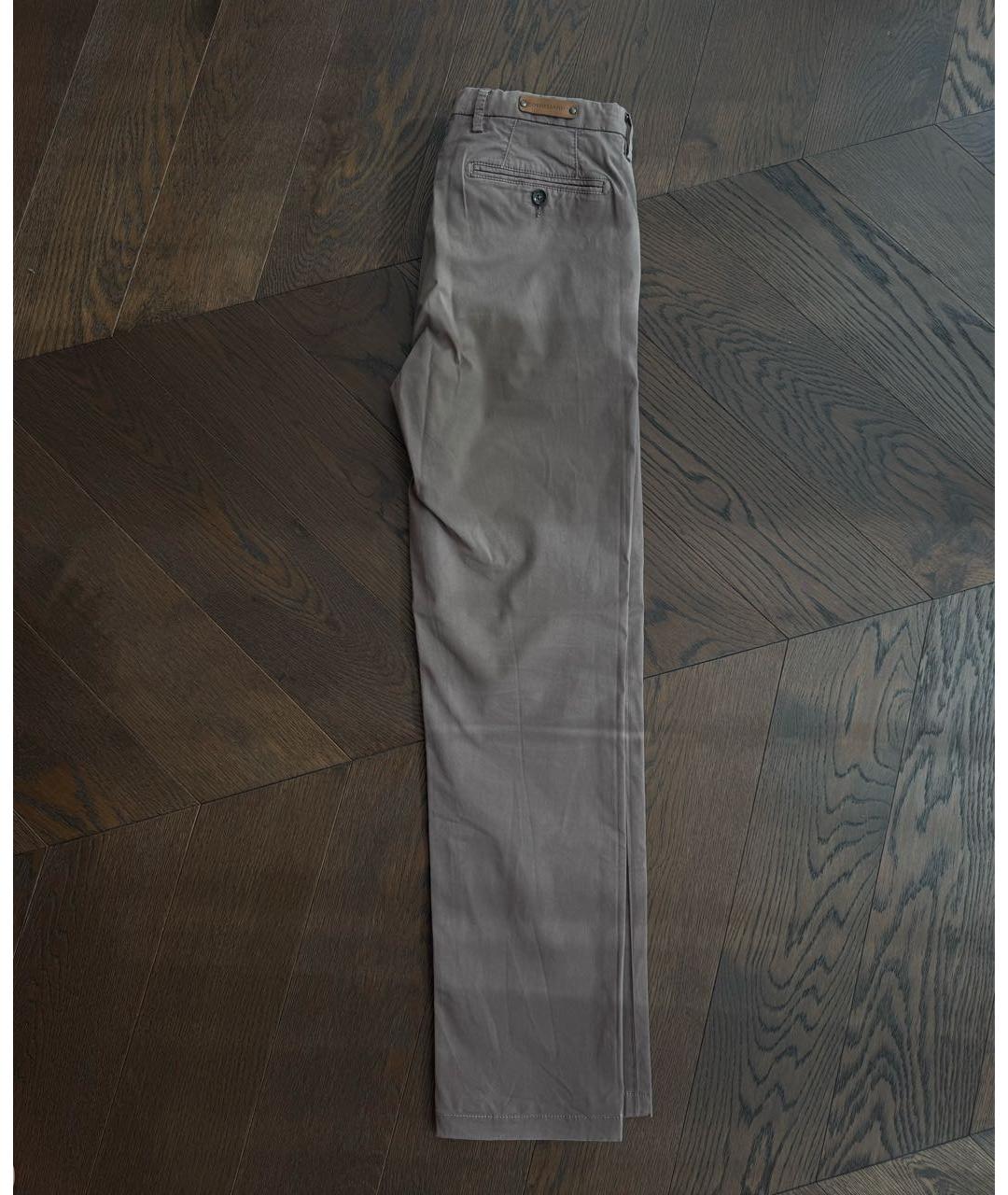 CORNELIANI Коричневые брюки чинос, фото 2