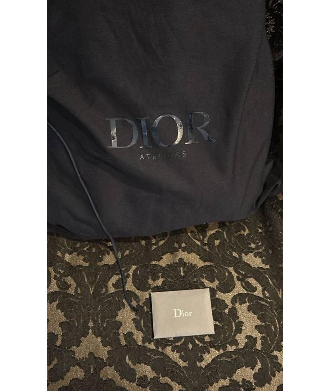 CHRISTIAN DIOR Антрацитовый кожаный рюкзак, фото 3