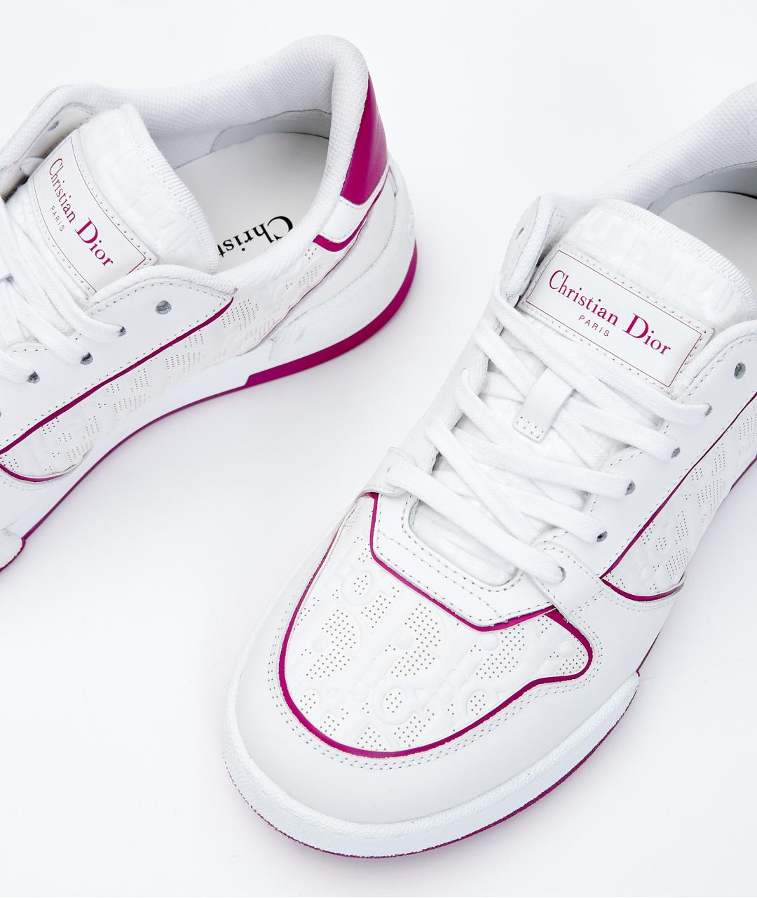 CHRISTIAN DIOR Белые кожаные кроссовки, фото 6