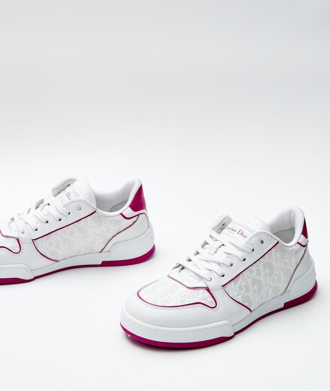 CHRISTIAN DIOR Белые кожаные кроссовки, фото 5
