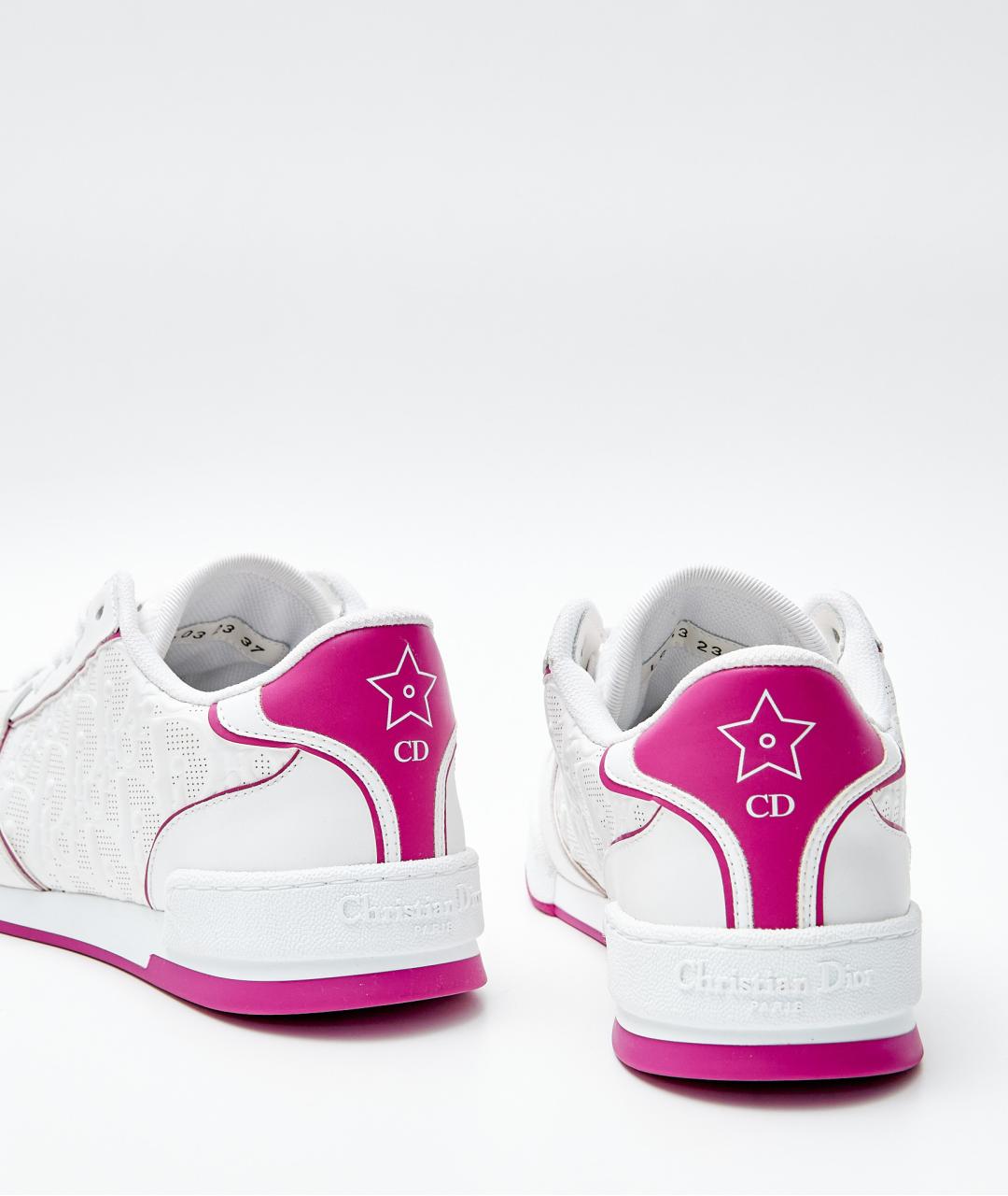 CHRISTIAN DIOR Белые кожаные кроссовки, фото 4