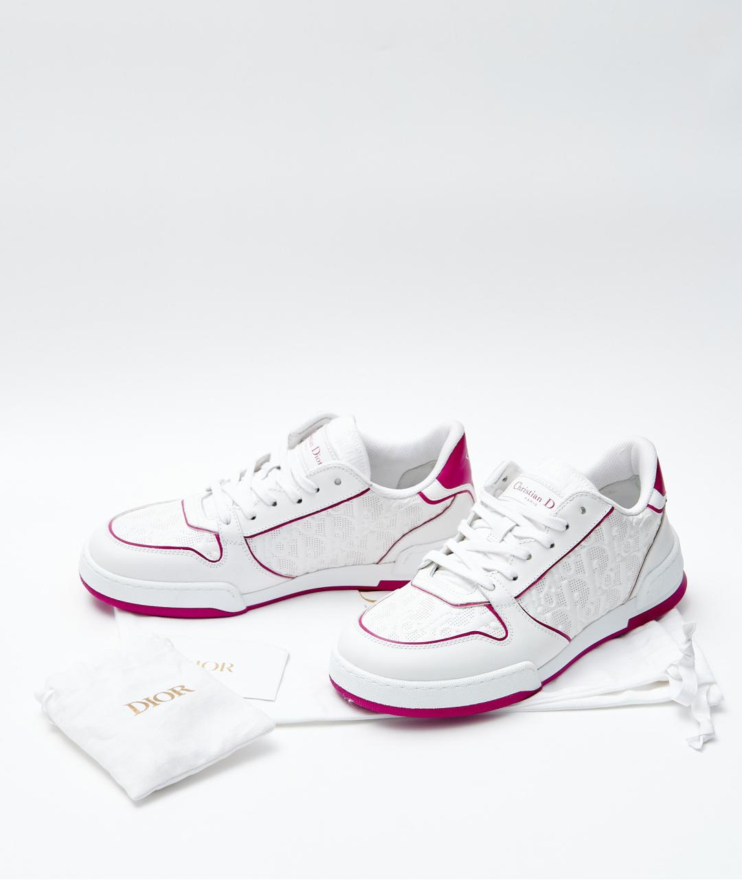 CHRISTIAN DIOR Белые кожаные кроссовки, фото 8
