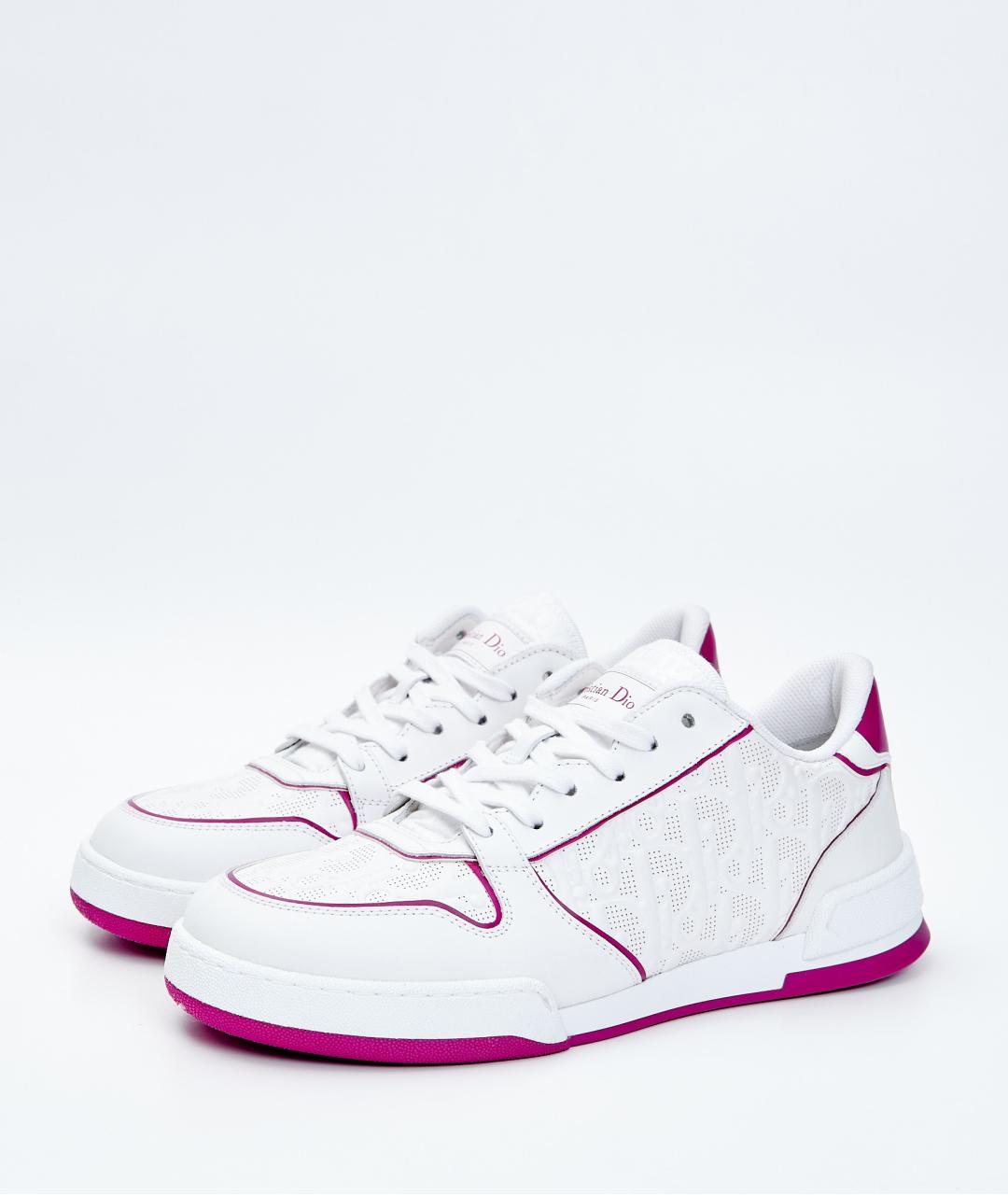 CHRISTIAN DIOR Белые кожаные кроссовки, фото 2