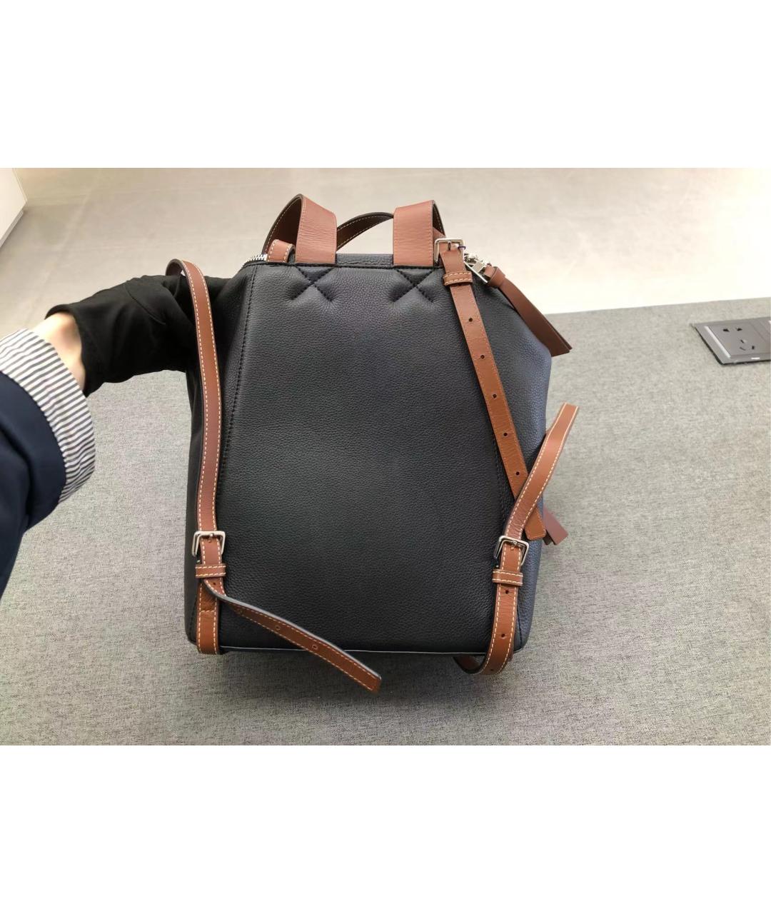 LOEWE Черный кожаный рюкзак, фото 2
