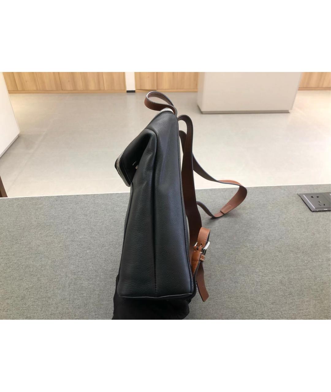 LOEWE Черный кожаный рюкзак, фото 3